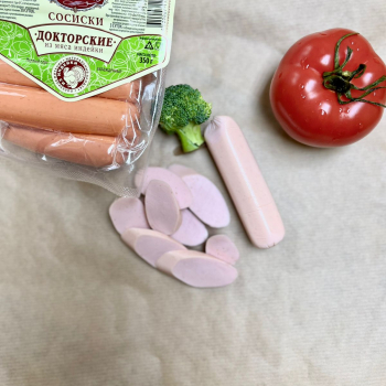 Сосиски докторские 350гр - мясоиндюшки.рф - Екатеринбург